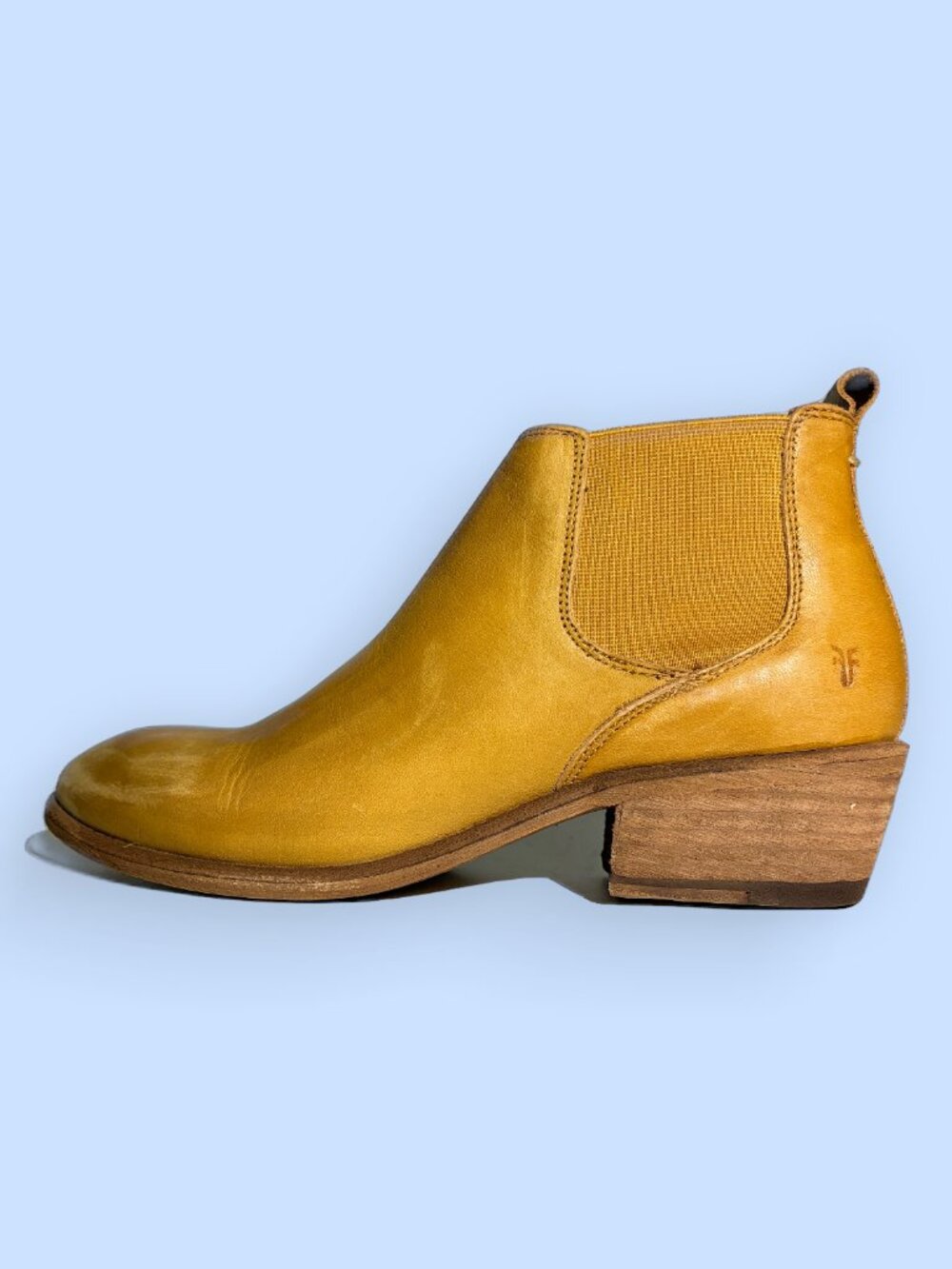 FRYE Carson Chelsea Marigold Ankle Bootie Size 9.5 M Womens - Picture 4 of 9